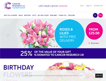 Tablet Screenshot of flowershop.cancerresearchuk.org