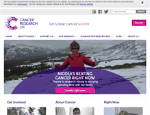 Tablet Screenshot of cancerresearchuk.org